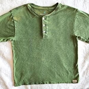 J Crew Olive Green Button Down Kids Shirt